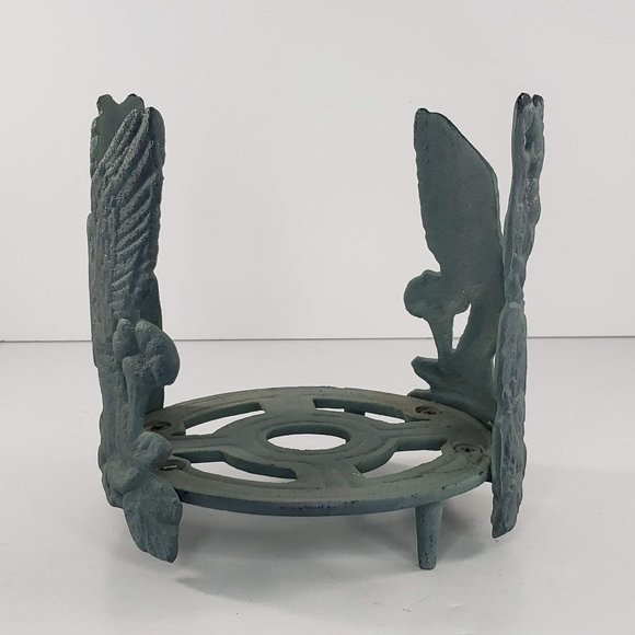 Metal Hummingbird Candle Jar Holder 5" - Picture 2 of 5